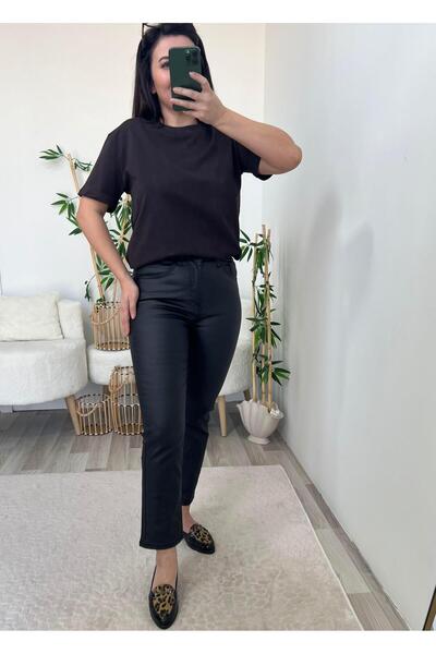 PatutA ButiK Siyah Mum Kaplama ZR Kapalı Paça Jean Pantolon