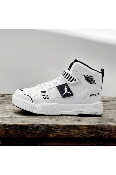 JOJO KIDS adidași unisex din piele pentru copii, baschet, tenis, adidași casual, pantofi cu velcro