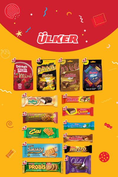 Ülker Ülker Nostalji Atıştırmalık Bisküvi & Çikolata Paketi
