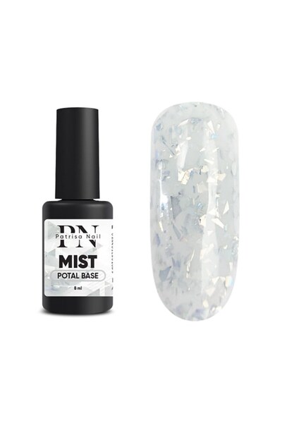 Patrisa Nail Rubber Gümüş Potal Parçacıklı Süt Gri Kamuflaj Renkli Base TPO F...