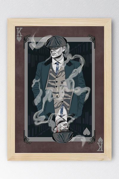 Saturn Peaky Blinders Framed Painting - Tv Series Poster Painting