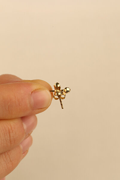 Çgk Çiğdem Gürel Kuyumculuk 14 Ayar 1.5mm Top Altın Küpe