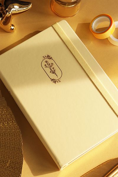 Victoria's Journals 96 Sheets A5 Bujo Vegan Leather Notebook - 160 g Striped