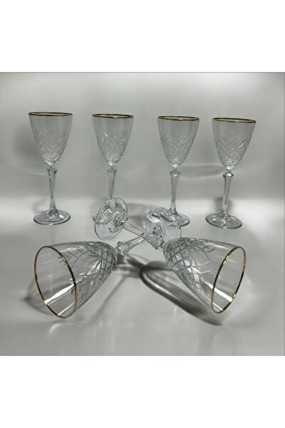 Paşabahçe PAŞABAHÇE 6 LI YALDIZLI KESME KADEH