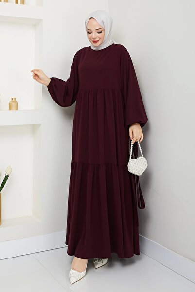 SERRA MODA Ισλαμικό Φόρεμα Mina Τεσετουρ Φεράτσε Φαρδιά Κοπής