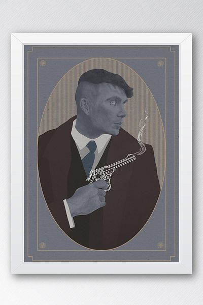 Saturn Peaky Blinders Pictură înrămată - Pictură poster din seria TV