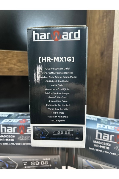 harward 2024 Özel Seri Rgb Oto Teyp Bluetooth Sd Aux Amfi Çıkışlı Araba Teybi