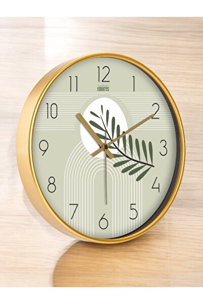 EMORES 30 Cm Gerçek Cam Sessiz Mekanizma Duvar Saati