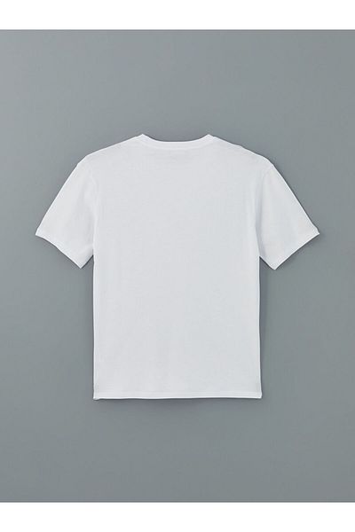 LC Waikiki Tricou pentru bărbați din bumbac pieptănat imprimat cu mânecă scurtă, sezon nou - S5KR67Z8