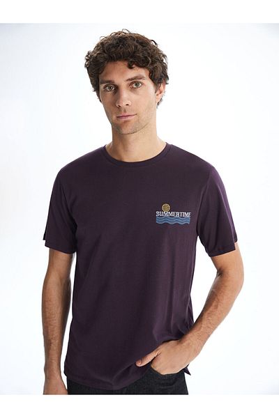 LC Waikiki Ανδρικό Tisort με στάμπα Crew Neck New Season - S5K354Z8