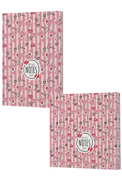 Dokuz Yayınları Vivago Art Coffee 8-15X15 Lined and Unlined Notebook Set (320 Sheets)