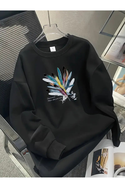 Frisson البلوز الرقبة الحبر الأسود |   XS-7XL نطاق الحجم