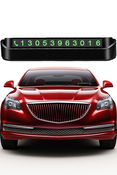 APEXİ Car Number Car Number Parking Phone Number Inside Parktel Auto Automobile for Highlighter Glass