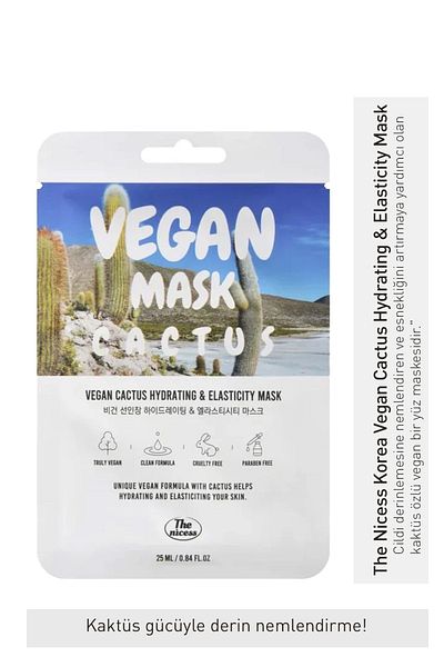 The Nicess Korea Vegan Cactus Hydrating & Elasticity Mask