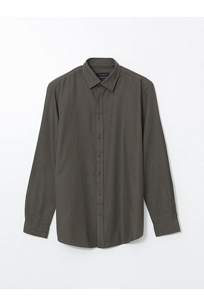 LC Waikiki SOUTHBLUE Koszula męska z długim rękawem Slim Fit