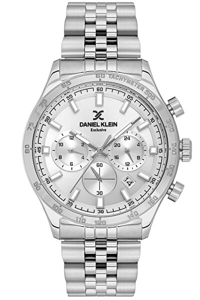 Daniel Klein Kronometreli Erkek Kol Saati Silver White DK-E103