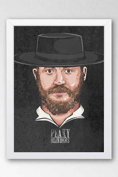 Saturn Tablou înrămat Peaky Blinders - Poster de artă a seriei Arthur Shelby