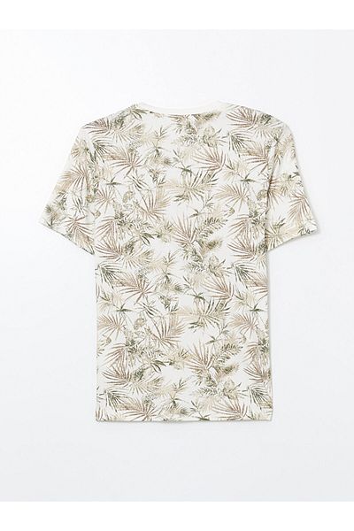LC Waikiki Ανδρικό μπλουζάκι LCWAIKIKI Classic Crew με κοντό μανίκι με μοτίβο από χτενισμένο βαμβάκι