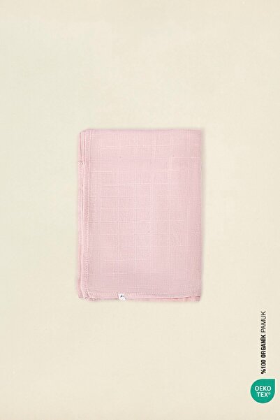 İrya Bebe Marin Çok Amaçlı Müslin Örtü Pembe 120x120