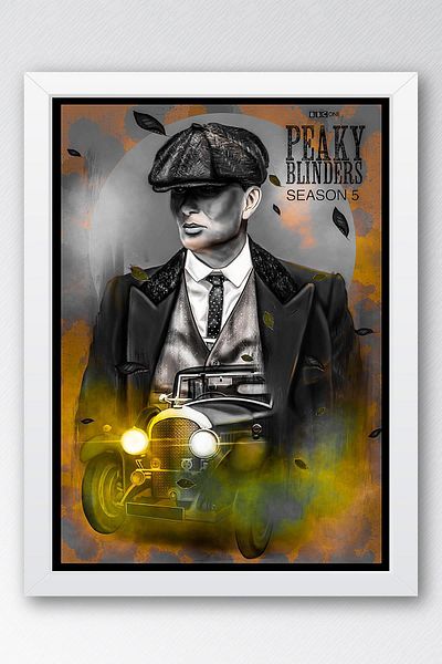 Saturn Peaky Blinders Pictură înrămată - Pictură poster din seria TV