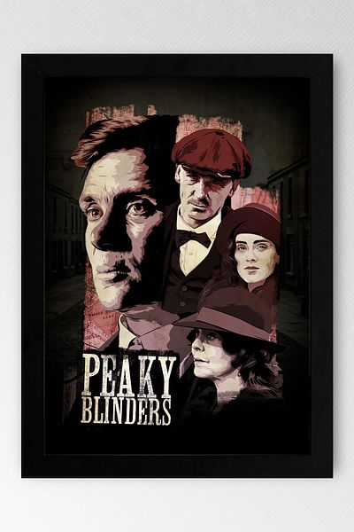 Saturn Peaky Blinders Framed Painting - Tv Series Poster Painting