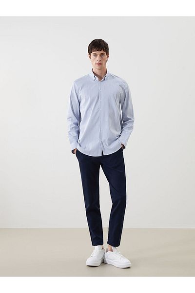 LC Waikiki Regular Fit Long Sleeve Striped Men's Shirt
