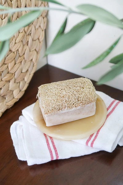 Turkishcare Natural Pumpkin Fiber Slider Soap 120 Gr Set of Three