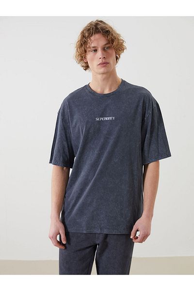 LC Waikiki Crew Neck Short Sleeve Printed Combed Cotton Men's T-Shirt