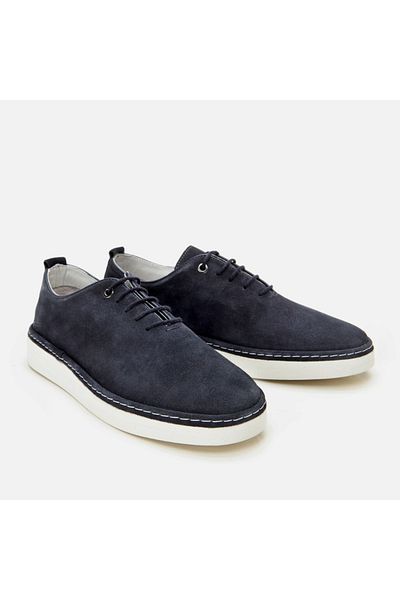 Hotiç Pantofi casual pentru bărbați din piele naturală bleumarin