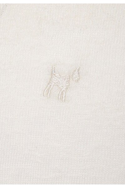 Williot Ethlinde Ecru Regular Fit Βαμβακερό κοντομάνικο μπλουζάκι με κέντημα Basic ανδρικό μπλουζάκι