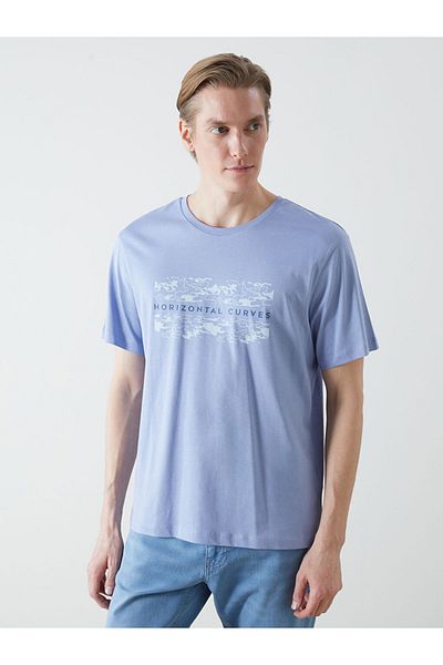 LC Waikiki Green Crew Neck Printed Men's T-Shirt
