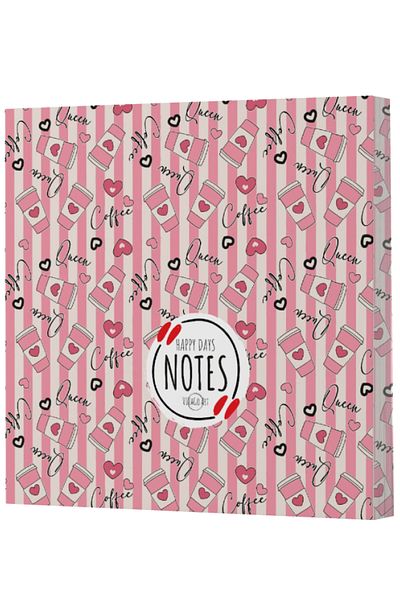 Dokuz Yayınları Vivago Art Coffee 8-15X15 Lined and Unlined Notebook Set (320 Sheets)