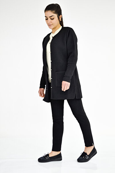 Tuğra Self Patterned Crew Neck Jacket