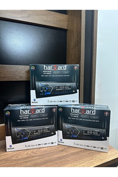 harward 2024 Özel Seri Rgb Oto Teyp Bluetooth Sd Aux Amfi Çıkışlı Araba Teybi