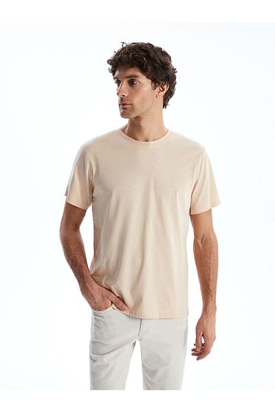 LC Waikiki Νέα σεζόν Crew Neck Duz Ανδρικό Tisort - S5H281Z8