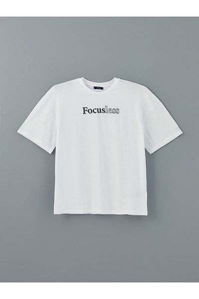LC Waikiki LCW ECO Rundhalsausschnitt Kurzarm bedrucktes gekämmtes Herren-T-Shirt