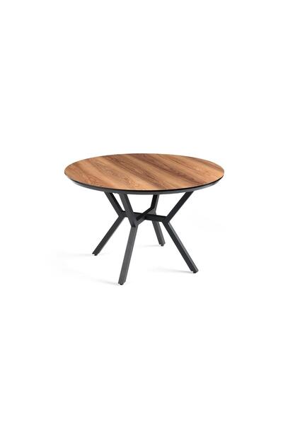 Erezogulları Mobilya Milas Yuvarlak HighGloss Açılır Mutfak Yemek Masası 120cm