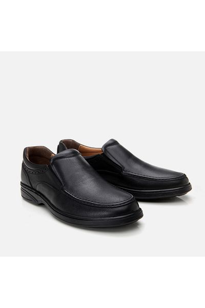 Hotiç Genuine Leather Black Men's Casual Shoes