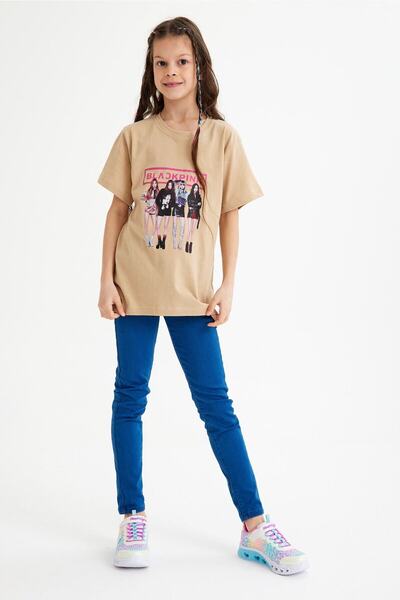 CC STORE Детска тениска с щампа Blackpink за възраст 5-15 години