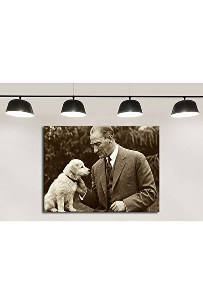 caddeko dkm-k64-16 Atatürk Yavru Köpek Severken Tablo
