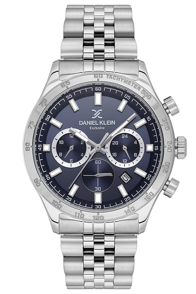 Daniel Klein Kronometreli Erkek Kol Saati Silver Blue