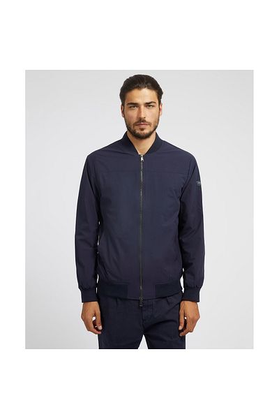 Guess Jeans Pánská modrá bunda Guess Comfort Bomber