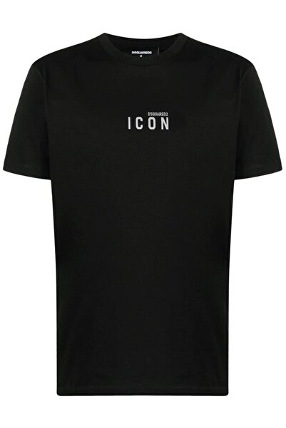 CC STORE Ανδρικό μαύρο μπλουζάκι κανονικού τύπου