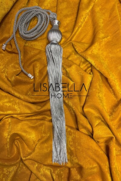 LisabellaHome Perde Bağlama, Perde Bağı, Perde Tutucu ve Broçol Gri