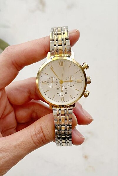 OQQO Massa Gold Gümüş Kadın Kol Saati