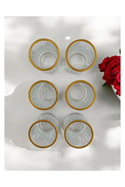 gkzglass home dekor Oslo Küçük Boy Kahve Yanı Su Bardağı Cam 6 Adet 60cc Shot Elysia Model Likör Votka-tekila Shot