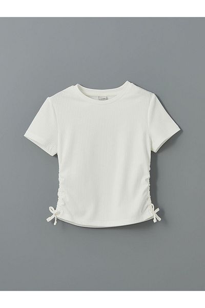 LC Waikiki Crew Neck Girl's Crop T-Shirt