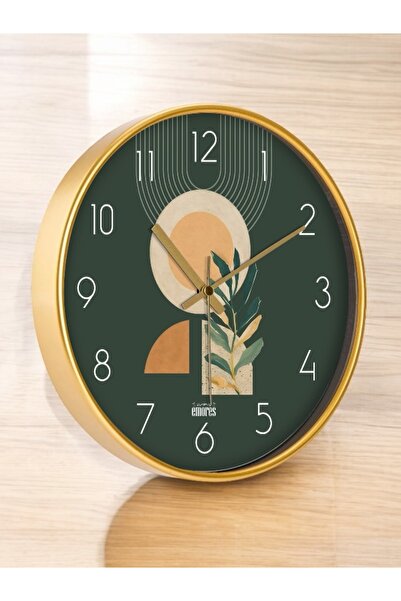 EMORES 30 Cm Gerçek Cam Sessiz Mekanizma Duvar Saati