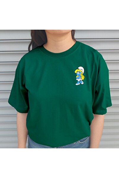 CC STORE Tricou oversize unisex cu imprimeu Lola Bunny, verde