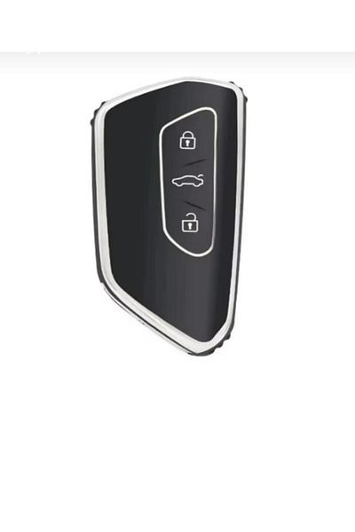 EBG İSTANBUL Golf 8 2021+Caddy 2021+Tiguan 2024 Leon Cupra Formenter Key Case Black Silver Color